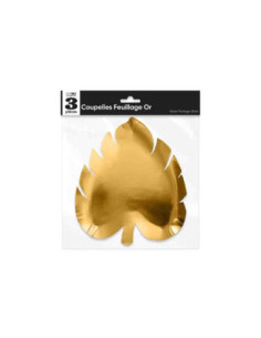 Coupelles X 3 Feuille Or