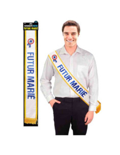 Echarpe Enterrement De Vie De Garcon Bleue