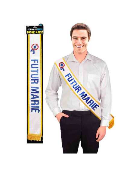 Echarpe Enterrement De Vie De Garcon Bleue