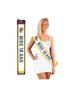 Echarpe Miss 18 Ans Bleue