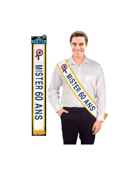 Echarpe Mister 60 Ans Bleue