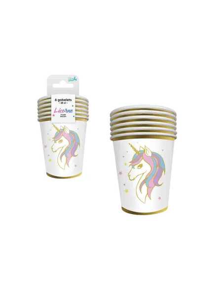 Gobelets 25Cl X6 Licorne