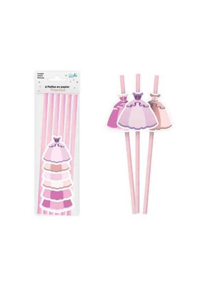 Pailles Papier X6 Princesse