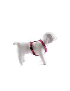 harnais polyester reglable, 1,5x25-40 cm, ROSE