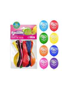 Sachet 8 Ballons Vive La Retraite