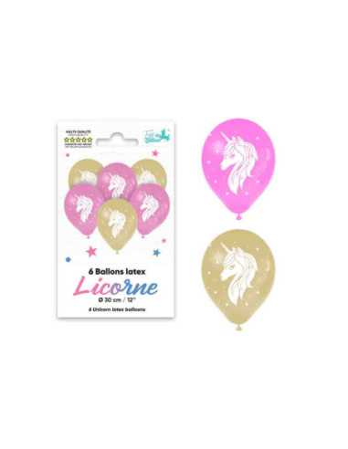 Sachet De Ballons X6 Licorne