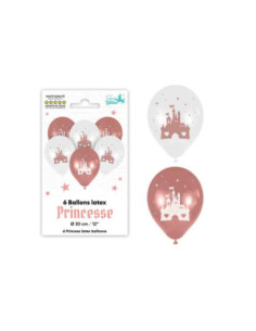 Sachet De Ballons X6 Princesse