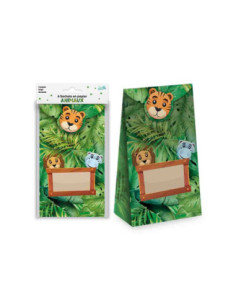 Sachets En Papier X6 Animaux