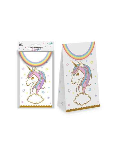 Sachets En Papier X6 Licorne