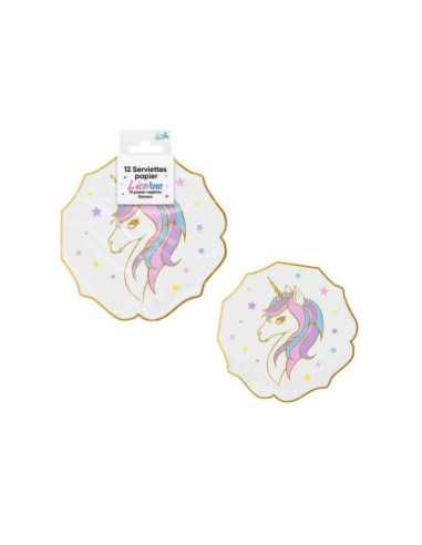 Serviettes Papier X12 Licorne