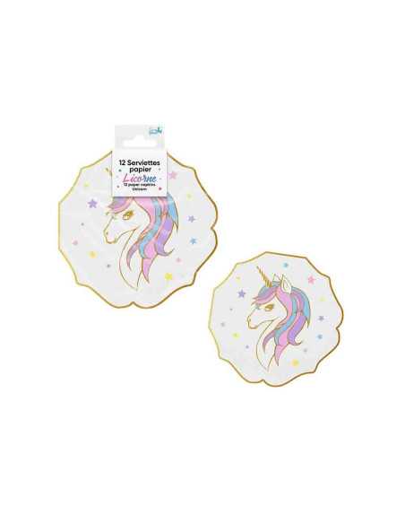 Serviettes Papier X12 Licorne
