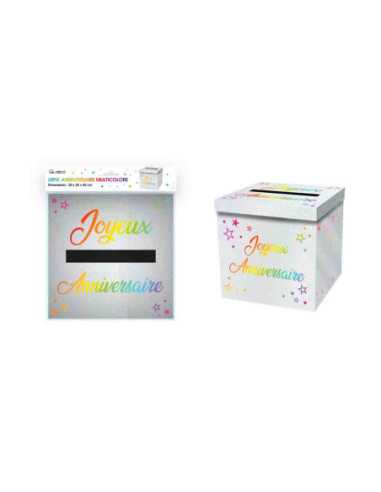 Urne Metallique Anniversaire Noire