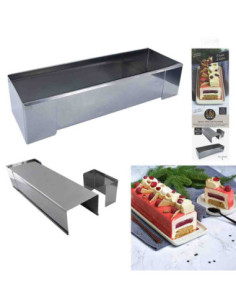 Moule à bûche Carre 31X10Cm M12 (31 * 7 * 10 )