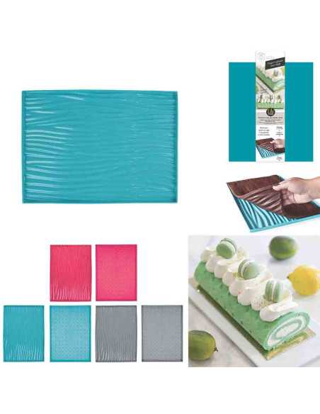 Plaque à génoise Relief 37 x 27cm, diamètre 24 cm, 36.7 x 1 x 27 cm