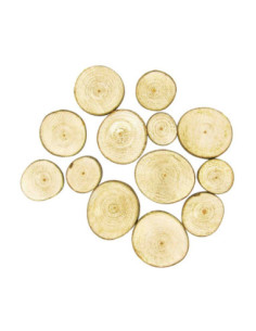 Tranches de bois rondes 2,5 à 5 cm x 7 pcs env.