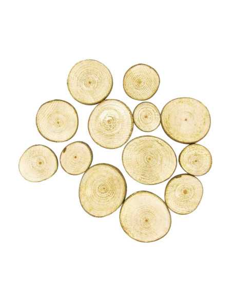 Tranches de bois rondes 2,5 à 5 cm x 7 pcs env.
