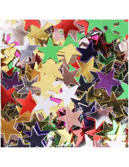 Sequins étoiles multicolores 10 mm x 50 grs