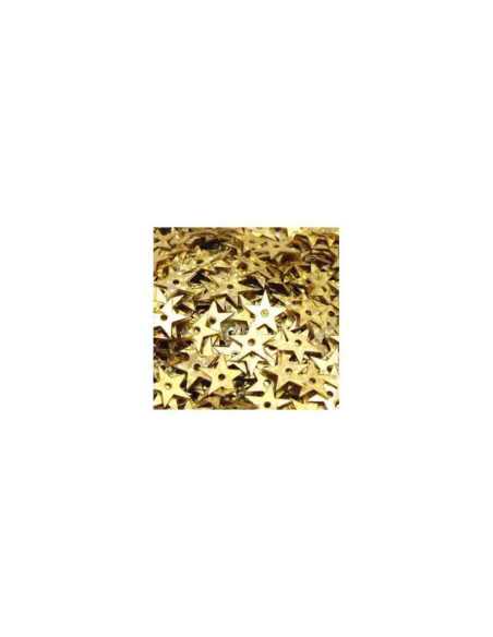 Sequins étoiles dorées 0,5 cm x 50 grs