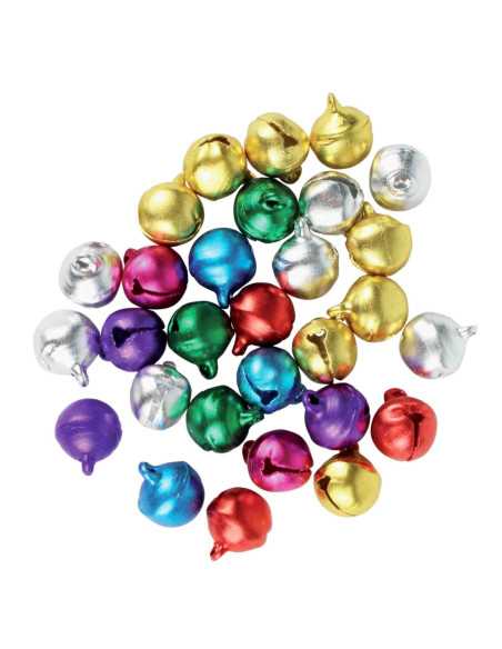 Grelots couleurs assorties diam. 1 cm x 30 pcs