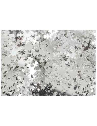 Sequins flocons argentés 1,3 cm x 50 grs
