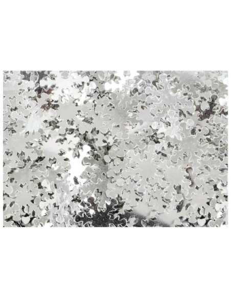 Sequins flocons argentés 1,3 cm x 50 grs