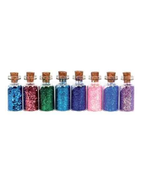 Paillettes diamantines fiole 7 grs x 8 pcs