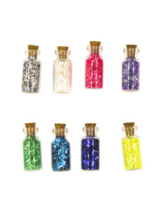 Paillettes diamantines fiole 7 grs x 8 pcs