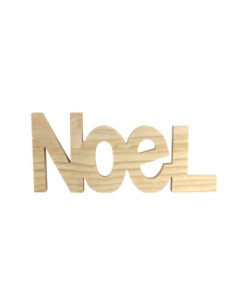 Mot Noël bois 15 x 34,5 x 2 cm