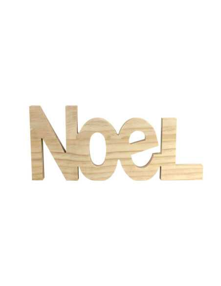Mot Noël bois 15 x 34,5 x 2 cm
