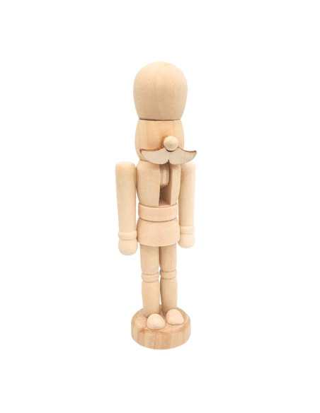 Casse noisette 3D en bois, à décorer, 12,5 x 4 cm