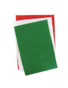 Feuilles feutrine Noël 30 x 20 cm x 6 pcs