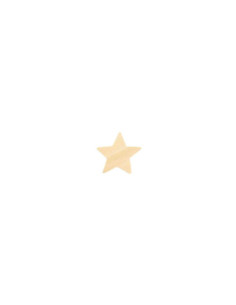 Etoiles bois de 1,5 à 3,5 cm x 30 pcs