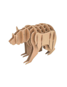 Ours en carton à assembler, 13,5 x 8 x 5 cm