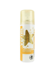 Aérosol vernis pailleté or 125 ml