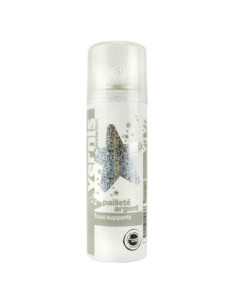 Aérosol vernis pailleté argent 125 ml
