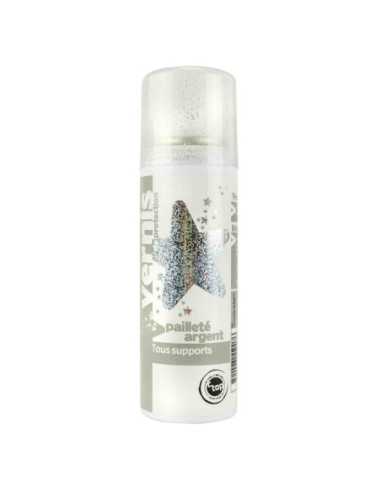 Aérosol vernis pailleté argent 125 ml