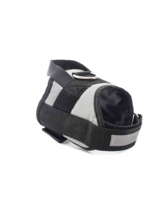 Harnais polyester réglable réfléchissant, 40-46cm, gris noir