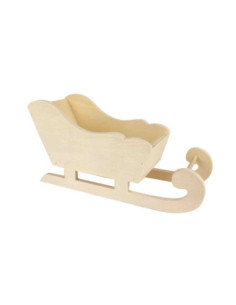 Traîneau bois à poser 17 x 8,5 x 6,5 cm