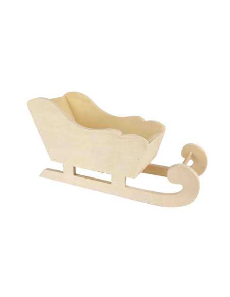 Traîneau bois à poser 17 x 8,5 x 6,5 cm