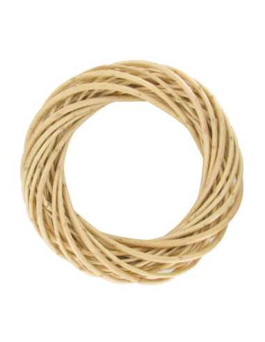 Couronne osier naturel 20x4 cm