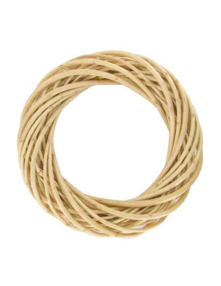 Couronne osier naturel 20x4 cm