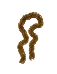 Guirlande Mousseuse 2 mètres Doré diamètre 20 cm
