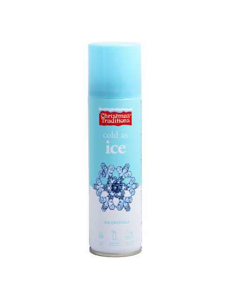 Aérosol Cristaux Glace 150ml - Spray Effet Givré Noël
