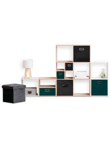 Boîte de rangement 31x31 cm Noir