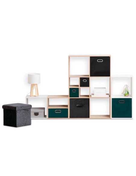 Boîte de rangement 31x31 cm Noir