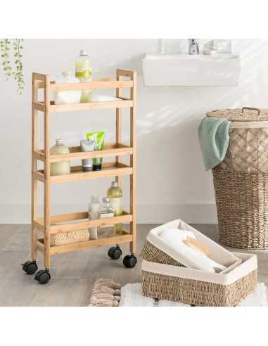 Desserte 3 niveaux Bambou