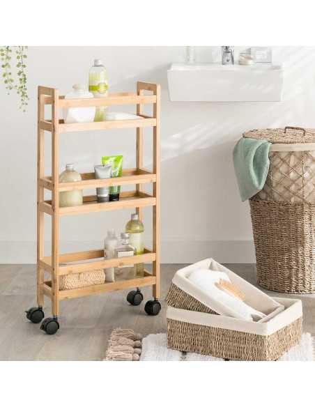 Desserte 3 niveaux Bambou