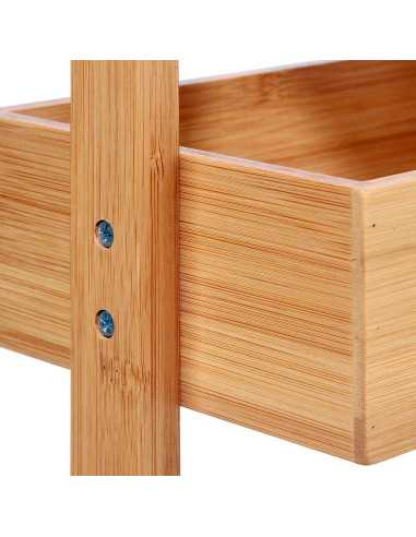 Desserte 4 niveaux Bambou