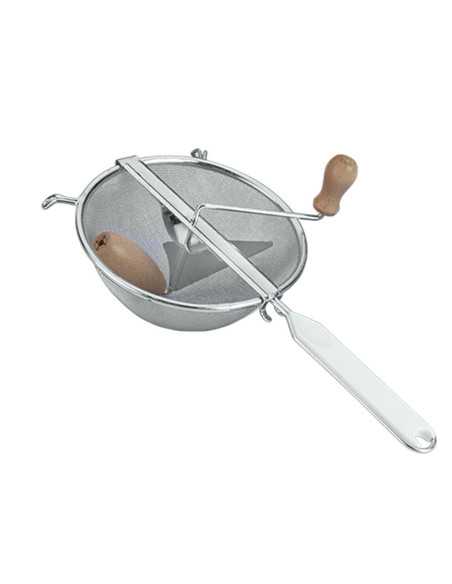 Moulin poissons & légumes tamis étamé fin m. plast. Ø 18cm