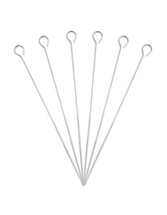 6 brochettes chrom. 35cm